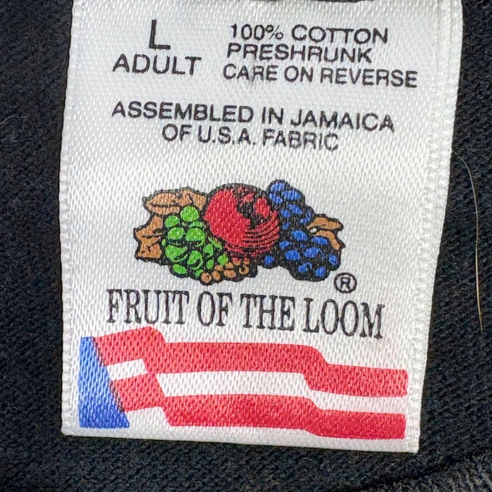 Vintage 90s Fruit of the Loom Greek Mythology All Over Print T-Shirt Large Black - Picture 7 of 11